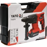 Kép 5/6 - Yato Akkus Fúrókalapács, SDS PLUS, 2.0J, 18V, Li-ion (3.0Ah akkuval és töltővel)