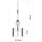 Kép 3/3 - Yato Henger hónoló 3 karos 51-177mm