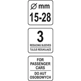 Kép 2/2 - Yato kuplung központosító készlet, 15-28mm