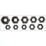 Kép 3/4 - Yato Roncsolt csavarfej leszedő készlet 3/8", 9-19mm, 10db-os