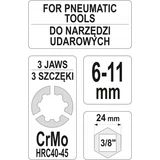 Kép 3/3 - Yato Sérült csavar kiszedő 3/8", 24mm