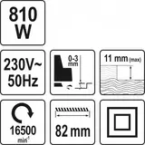 Kép 4/4 - Yato Elektromos kézi gyalu 810W, 82mm