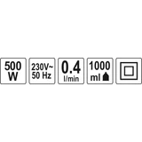 Kép 4/4 - Yato Elektromos festékszórópisztoly 500W, 1L