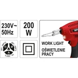 Kép 5/5 - Yato pillanatforrasztó páka, kiegészítőkkel 200W, 70-500°C