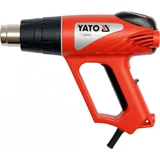Kép 1/6 - Yato Hőlégfúvó tartozékokkal, LCD kijelzővel 2000W, 600°C 
