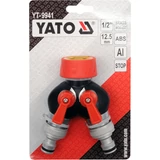 Kép 2/3 - Yato Y-elágazó, 2db külső menetes elzáróval 3/4 col 19mm
