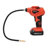 Kép 1/5 - Yato akkus kompresszor, 18V, 1x2.0Ah akkuval és töltővel