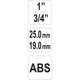 Kép 3/3 - Yato Profil Y típusú elágazó, elzátható külső menetes, 3/4"-1", 19-25mm