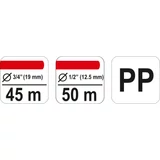 Kép 3/3 - Yato Tömlőtartó kocsi visszahúzóval 1/2 col-3/4 col