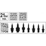 Kép 2/3 - Yato Kompressziós nyomásmérő, menetes adapter, max 21bar