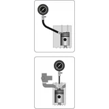 Kép 3/3 - Yato Kompressziós nyomásmérő, menetes adapter, max 21bar