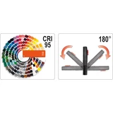 Kép 7/7 - Yato Ledes lámpa Cob Led, 5W, 190x55x33mm