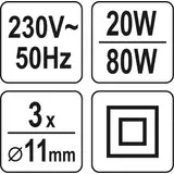 Kép 3/3 - Yato Elektromos ragsztópisztoly, 80W, 180-200 °C