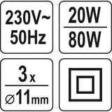 Kép 3/3 - Yato Elektromos ragsztópisztoly, 80W, 180-200 °C