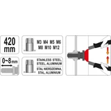Kép 5/5 - Yato Szegecsanya húzó M3-M12, 420mm