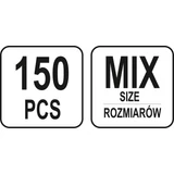 Kép 4/4 - Yato Szegecsanya készlet M3-M10, 150db-os