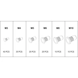 Kép 3/4 - Yato Szegecsanya készlet, alu, M3-M10, 150db-os
