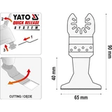 Kép 3/4 - Yato Bim-Tin fűrészlap YT-82220 multigéphez 65mm 