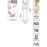 Kép 3/3 - Yato Tin fűrészlap YT-82220 multigéphez 120x32mm 
