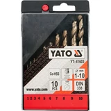 Kép 2/4 - Yato Fémfúró készlet 1-10mm, 10 részes