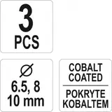 Kép 4/4 - Yato Fúrókészlet ponthegesztéshez 6-10mm, 3db-os