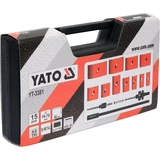 Kép 4/5 - Yato Koronafúró készlet, Bi-metal, 22-76x40mm, 15db-os