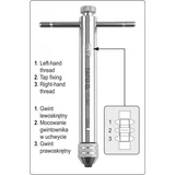 Kép 2/3 - Yato Racsnis hajtószár menetfúróhoz M3-M10, 250mm