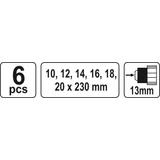 Kép 3/3 - Yato Gerendafúró készlet 10-20x230mm, 6db-os