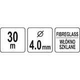 Kép 3/3 - Yato Kábel-vezetékbehúzó 4mmx30m