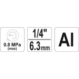 Kép 6/6 - Yato YT-2373 levegős lefúvató pisztoly, hosszabbitó, 1/4", 8bar