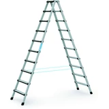 Kép 1/3 - Zarges Comfortstep B kétoldalas állólétra, alu, 2x10 fokos, 2.50m