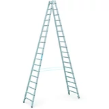 Kép 1/3 - Zarges Coni B kétoldalas állólétra, alu, 2x18 fokos, 5m