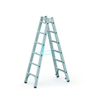 Kép 1/3 - Zarges Coni B kétoldalas állólétra, alu, 2x6 fokos, 1.73m