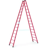 Kép 1/3 - Zarges EFA B kétoldalas állólétra, GFK, 2x14 fokos, 3.95m