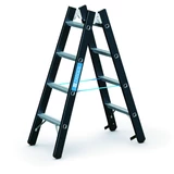 Kép 1/5 - Zarges Megastep B kétoldalas állólétra, alu, 2x4 fokos, 1.20m
