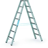 Kép 1/5 - Zarges R13step B kétoldalas állólétra, alu, 2x7 fokos, 1.84m
