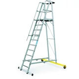 Kép 1/5 - Zarges ZAP Safemaster Plus S dobogós létra, alu, 10 fokos, 2.6m