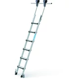 Kép 1/3 - Zarges Comfortstep Trec LH guruló polclétra, 6 fokos, 2.08m