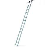 Kép 1/3 - Zarges Saferstep Trec LH guruló polclétra, alu, 14 fokos, 4.25m