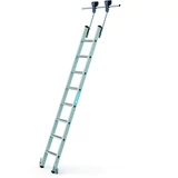 Kép 1/3 - Zarges Saferstep Trec LH guruló polclétra, alu, 8 fokos, 2.67m