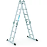 Kép 1/5 - Zarges Multitec M sokcélú létra, alu, 2x3 + 2x4 fokos, 4.19m