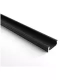 Kép 1/2 - Avide falon kívüli profil LED szalaghoz, fedlap nélkül, fekete, 2m