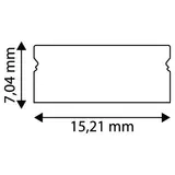 Kép 2/2 - Avide falon kívüli profil végzáró dugó LED szalaghoz, fekete, 2db