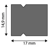 Kép 2/2 - Avide profil végzáró dugó LED szalaghoz, műanyag, IP68, 1pár