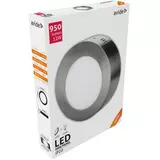 Kép 2/2 - Avide mennyezeti LED lámpa, falra szerelhető, kerek, alumínium, 12W, 4000K, szürke