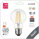 Kép 2/2 - Avide Smart Filament LED izzó, hideg-meleg fehér, Wifi+Bluetooth, A60, E27, 4.5W