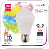 Kép 2/2 - Avide Smart LED izzó, színes+fehér, Wifi+Bluetooth, A60, E27, 9.4W