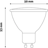 Kép 5/5 - Avide LED Spot Alu+plastic 7W GU10 110° NW 4000K