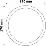 Kép 3/6 - Avide Kerek Mennyezeti Lámpa ALU 12W NW 4000K