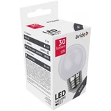 Kép 2/2 - Avide kis gömb LED izzó, E27, 1W, fehér